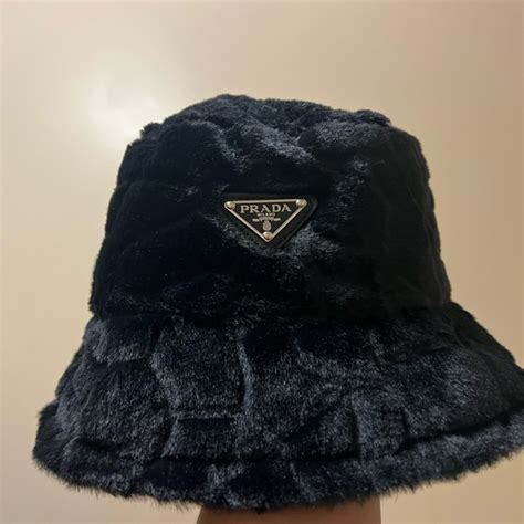 prada bucket hat ebay|prada fluffy bucket hat.